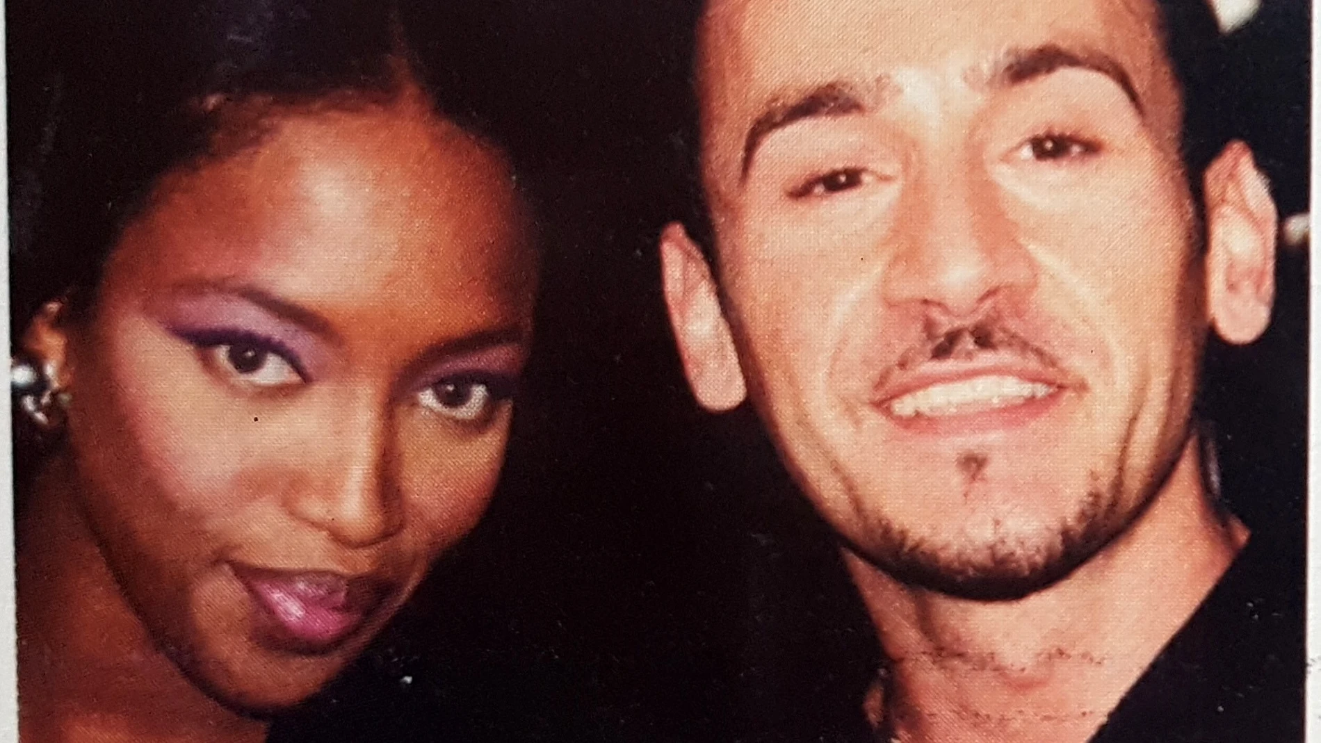 Miguel Galeón con Naomi Campbell