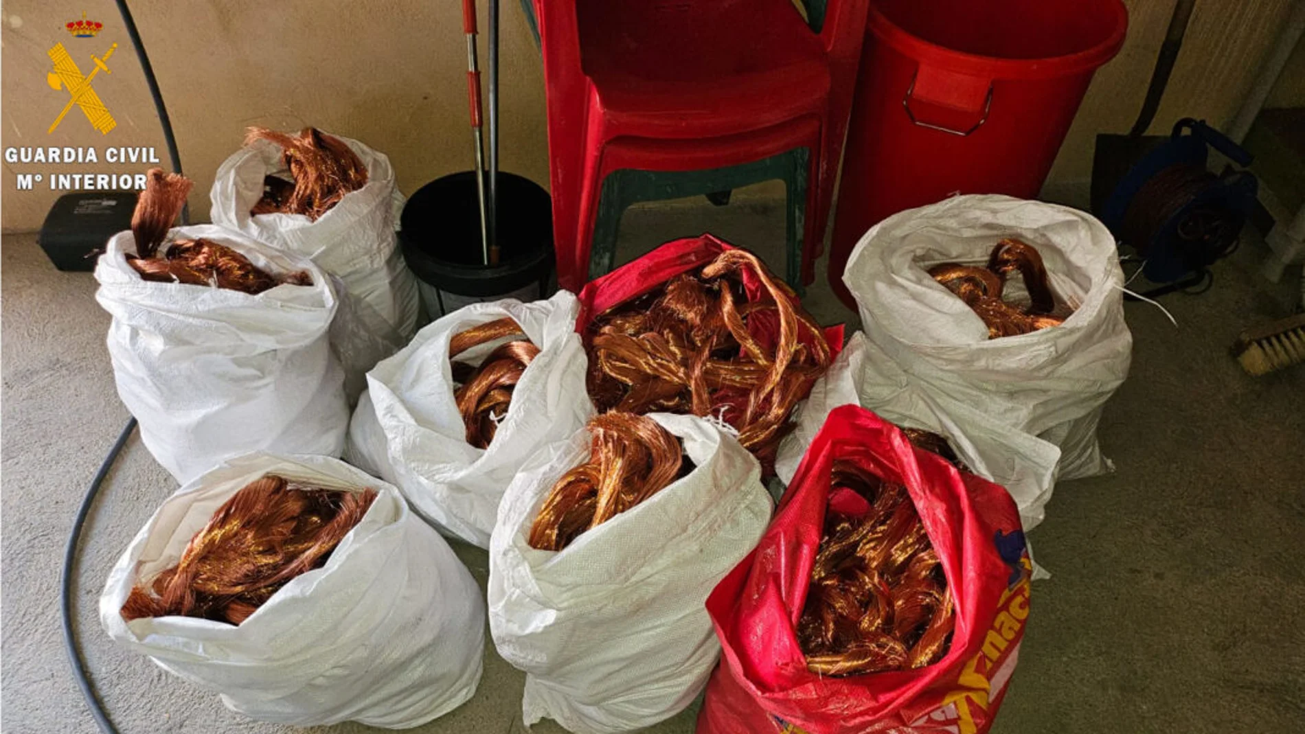 Detenidas tres personas por robar 420 kilos de cobre en la provincia de Segovia