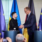 Ucrania.- Merz recibir&aacute; el lunes a Zelenski en Berl&iacute;n para abordar el proceso de paz en Ucrania junto a l&iacute;deres europeos