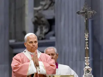 Holy Mass on the occasion of the Jubilee of Prisoners at St. Peter's Basilica Vatican City (Vatican City State (Holy See)), 14/12/2025.- Pope Leo XIV celebrates Mass on the occasion of the Jubilee of Prisoners at St. Peter's Basilica, Vatican, 14 December 2025. (Papa) EFE/EPA/FABIO FRUSTACI