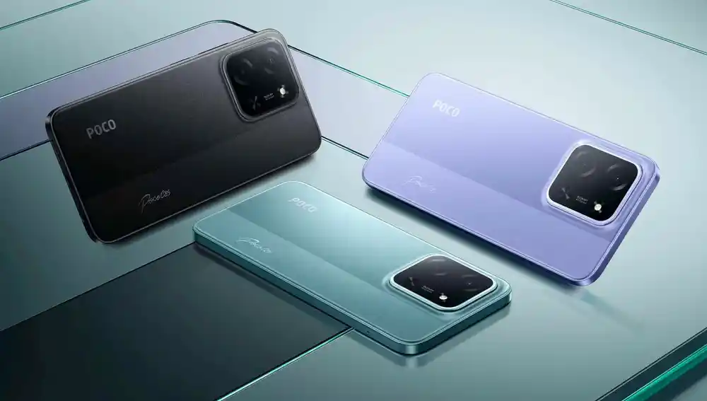 El POCO C85 está disponible en varios colores