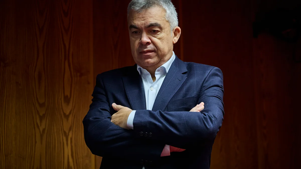 El exdiputado socialista Santos Cerdán a su llegada al Senado este miércoles para su comparecencia en la comis