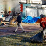 Instituto B9 de Badalona (Barcelona) tras su desalojo