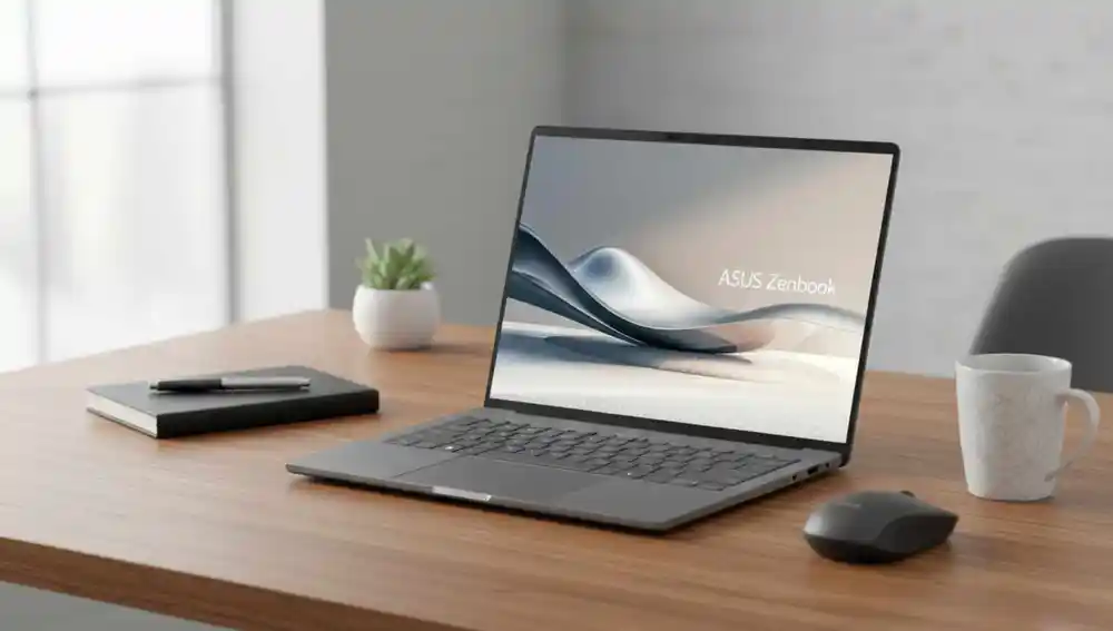 El ASUS Zenbook A14 OLED UX3407QA pesa menos de 1 kg