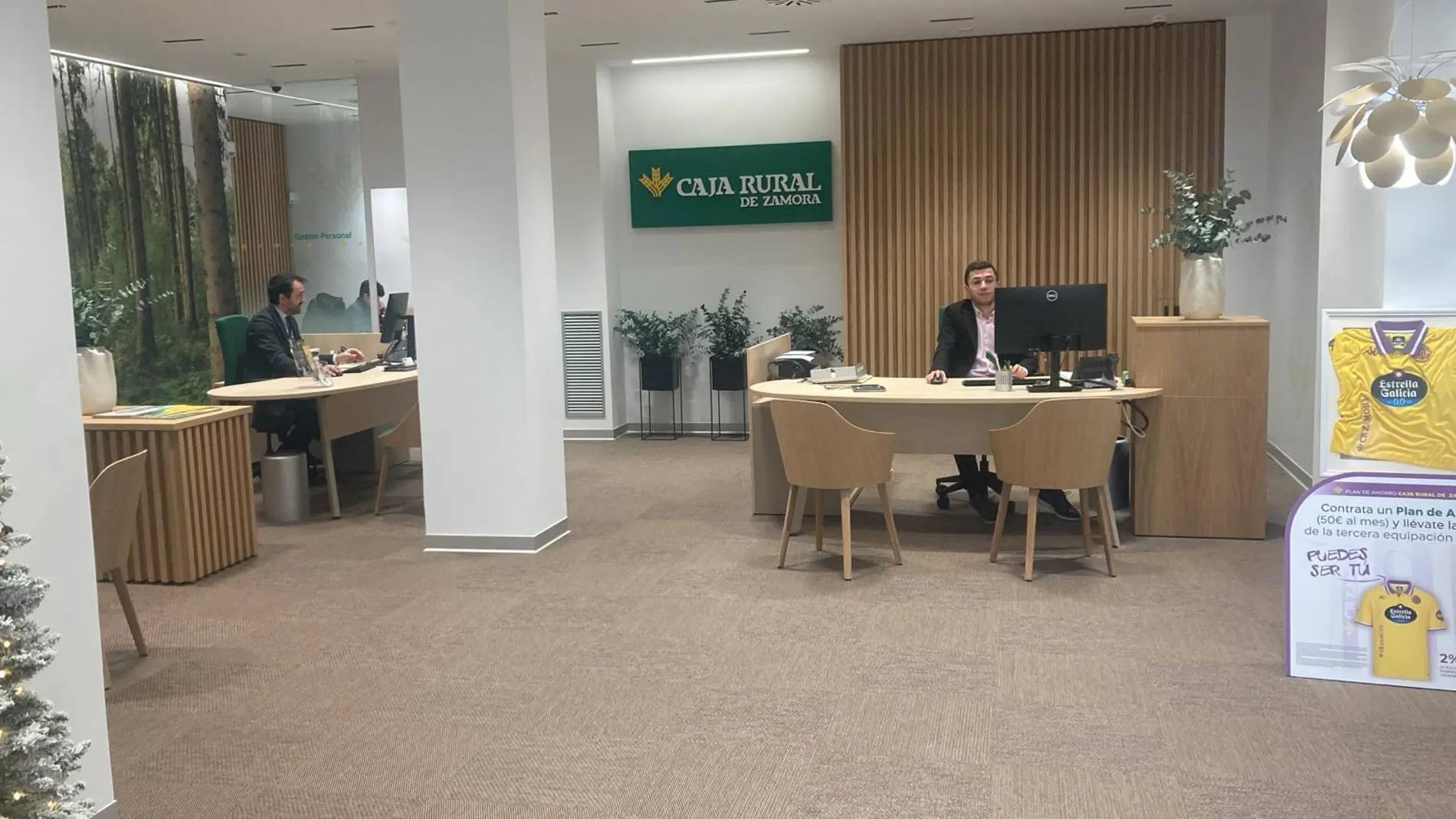 Oficina recientemente abierta de Caja Rural de Zamora en Valladolid