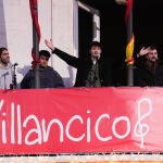 Hakuna Group Music ofrece desde el balc&oacute;n de la Real Casa de Correos