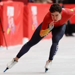 Nil Llop , en plena competición