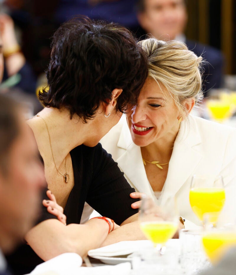 Yolanda Díaz y Elma Saiz