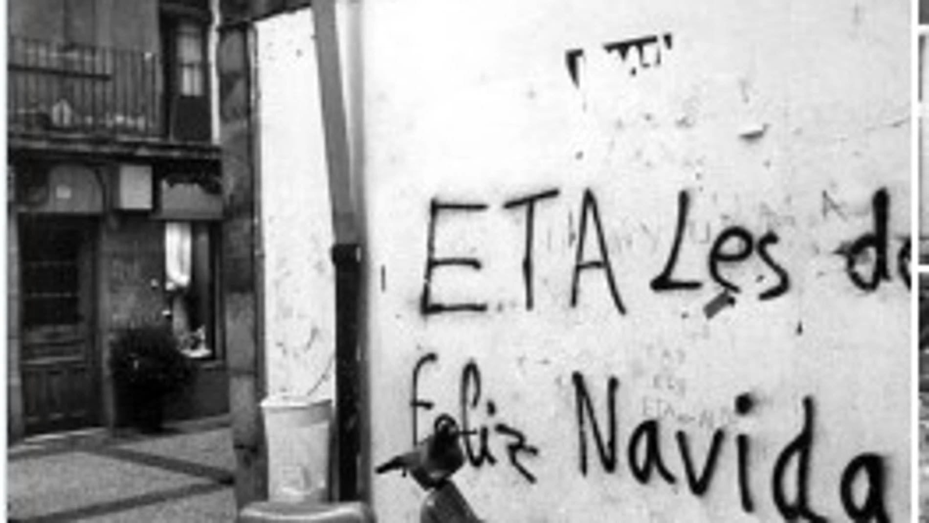 Siniestro cartel de ETA para recordar su presencia a los ciudadanos