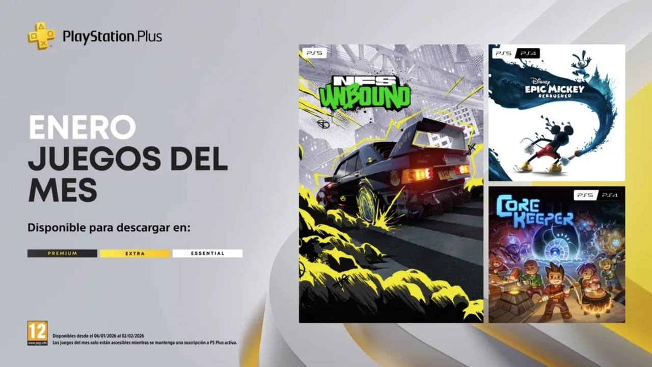 PlayStation Plus anuncia una variada selección de juegos para enero 2026