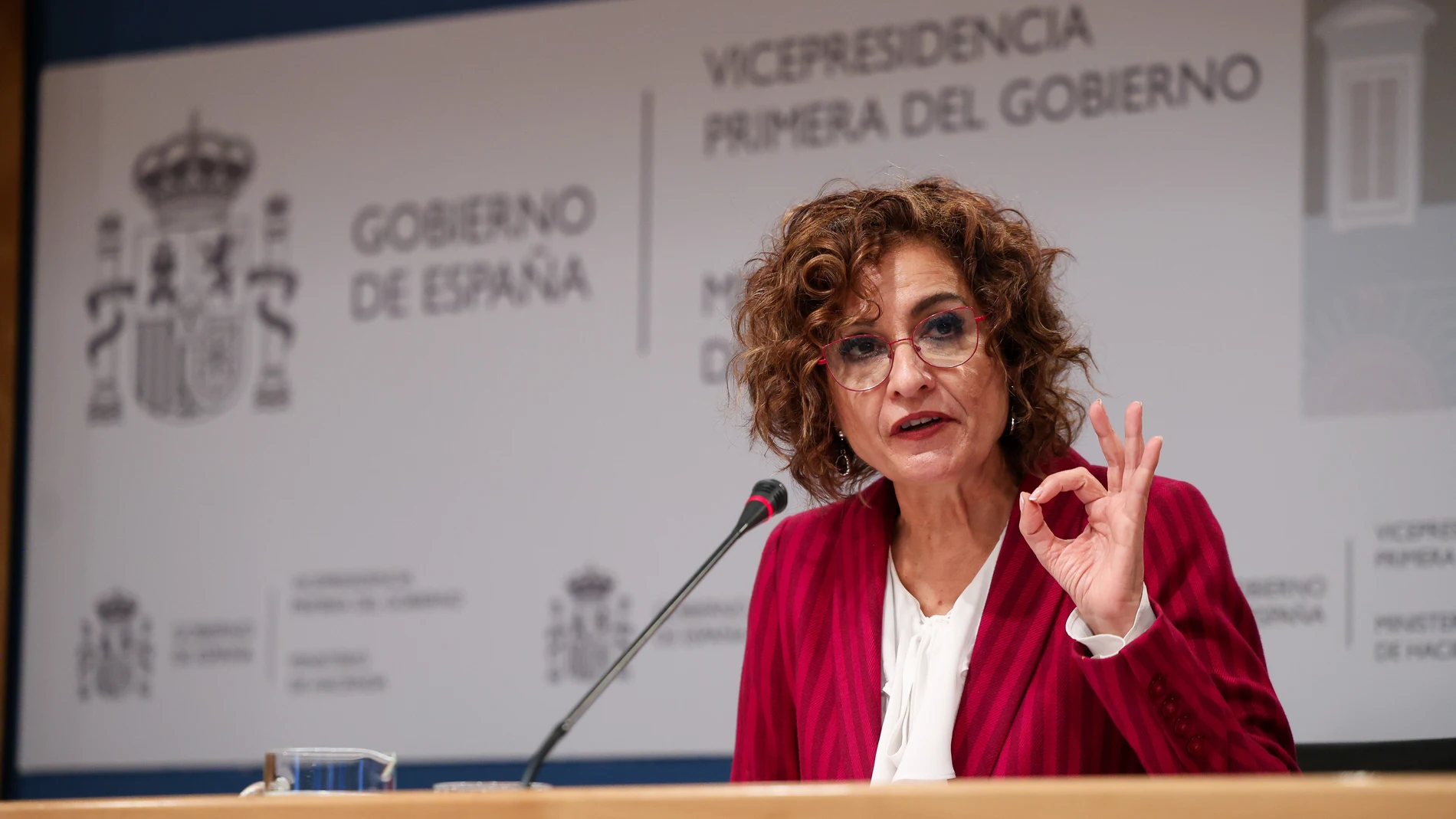 La vicepresidenta primera del Gobierno, María Jesús Montero
