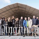 El presidente de la Diputaci&oacute;n Provincial, Conrado &Iacute;scar, el alcalde de Valladolid, Jes&uacute;s Julio Carnero,  la consejera de Agricultura, Mar&iacute;a Gonz&aacute;lez, la delegada territorial, Rquel Alonso, y parte de los concejales y diputados asisten a la concentraci&oacute;n motera invernal internacional Ping&uuml;inos 2026 Valladolid.