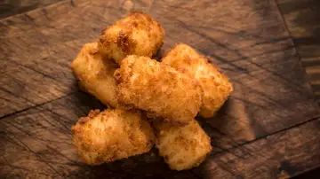 Imagen de archivo sobre unas croquetas Imagen de archivo sobre unas croquetas