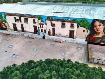 MURCIA.-Ya se puede votar por el mural romano de Canteras, nominado a los premios internacionales de arte urbano MURCIA.-Ya se puede votar por el mural romano de Canteras, nominado a los premios internacionales de arte urbano