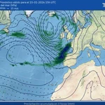 El paso de frentes asociados a borrascas atlánticas provocará lluvias en el oeste peninsular en los próximos días