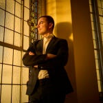 Entrevista con Juan Lobato, Senador por el PSOE.&copy; Alberto R. Rold&aacute;n / Diario La Raz&oacute;n.