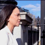 Mar&iacute;a Corina Machado llega a la Casa Blanca para un almuerzo con Trump