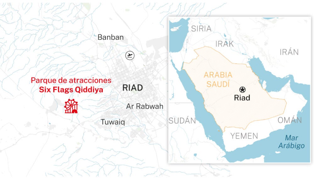 Así es Six Flags Qiddiya, el parque de atracciones saudí de más de 1. ...