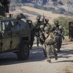Soldados de la Legi&oacute;n en unas maniobras en Ronda,Malaga