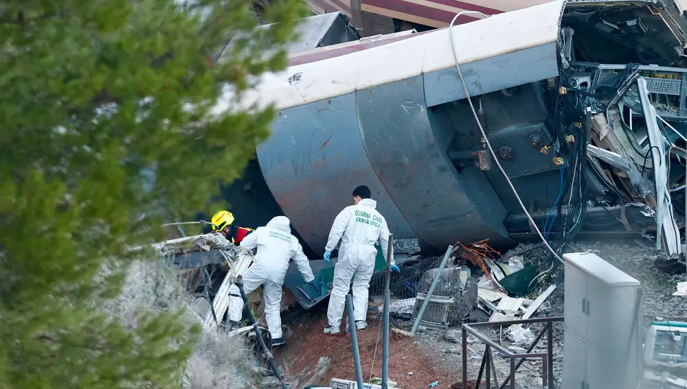 imagenes del accidente de dos trenes de alta velocidad en el término municipal de Adamuz (Córdoba)