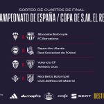 Se han sorteado los cuartos de final de la Copa del Rey