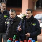 El presidente de la Junta de Andaluc&iacute;a, Juanma Moreno, en Adamuz