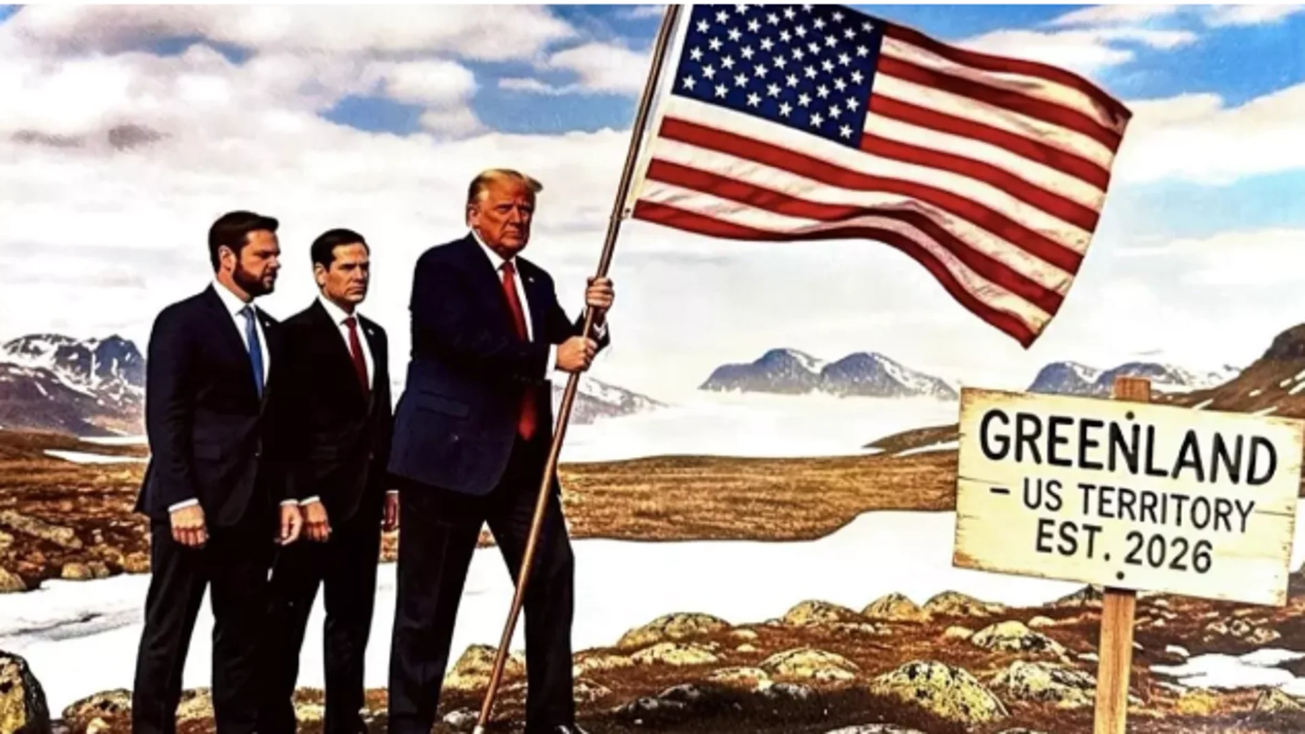 Trump ha publicado esta imagen creada con IA conquistando Groenlandia