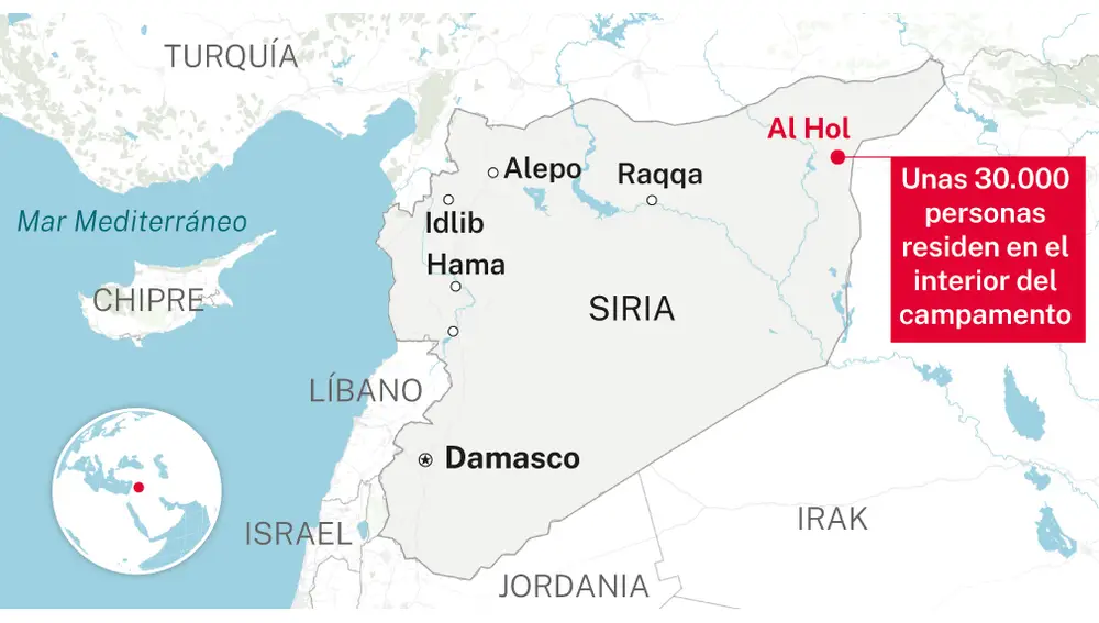 Localización de Al Hol
