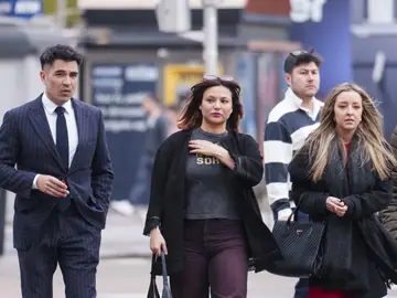 Elisa Mouliaá llega a los Juzgados de Plaza Castilla. Elisa Mouliaá llega a los Juzgados de Plaza Castilla.