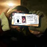 Una afortunada con una papeleta del Gordo en Villamanín