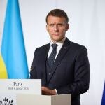 EEUU/UE.- Macron pide "desmantelar" los aranceles de EEUU: "No tiene sentido estar divididos entre aliados"