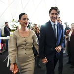 Katy Perry y Justin Trudeau en el Foro Económico Mundial