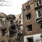 Imagen de archivo de edificios da&ntilde;ados en Kriv&oacute;i Rog, ciudad natal de Zelenski