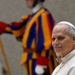 Pope Leo XIV leads the weekly general audience