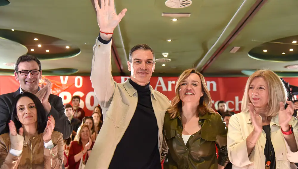 Pedro Sánchez en Huesca