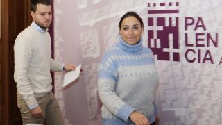 Miram Andrés y Álvaro Bilbao, momentos antes de comparecer en rueda deprensa