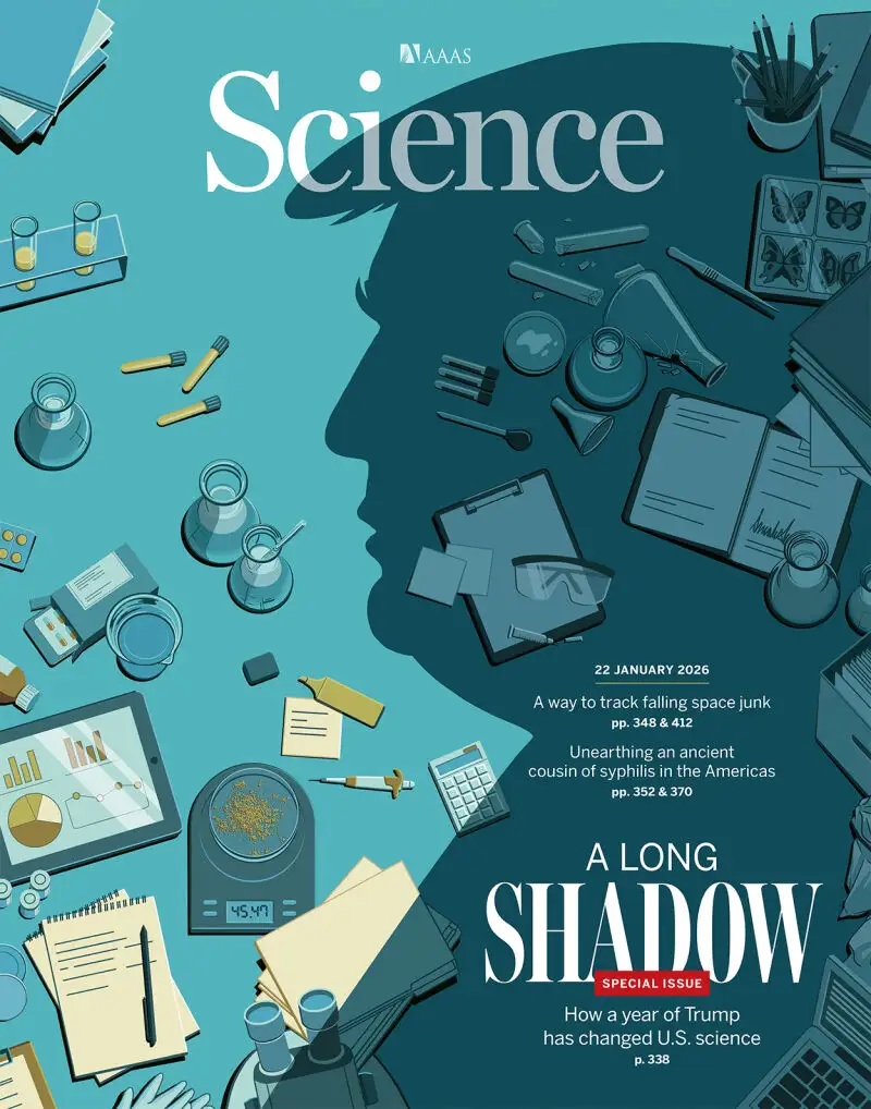 Portada del número de enero de 2026 de la revista Science