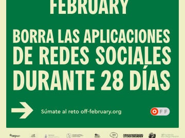 Cartel OFF February- Desconexi&oacute;n de la redes sociales