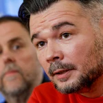 Oriol Junqueras y Gabriel Rufián analizan financiación autonómica en rueda de prensa