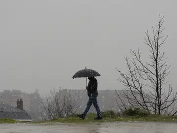Nieve y lluvia en Ponferrada Nieve y lluvia en Ponferrada