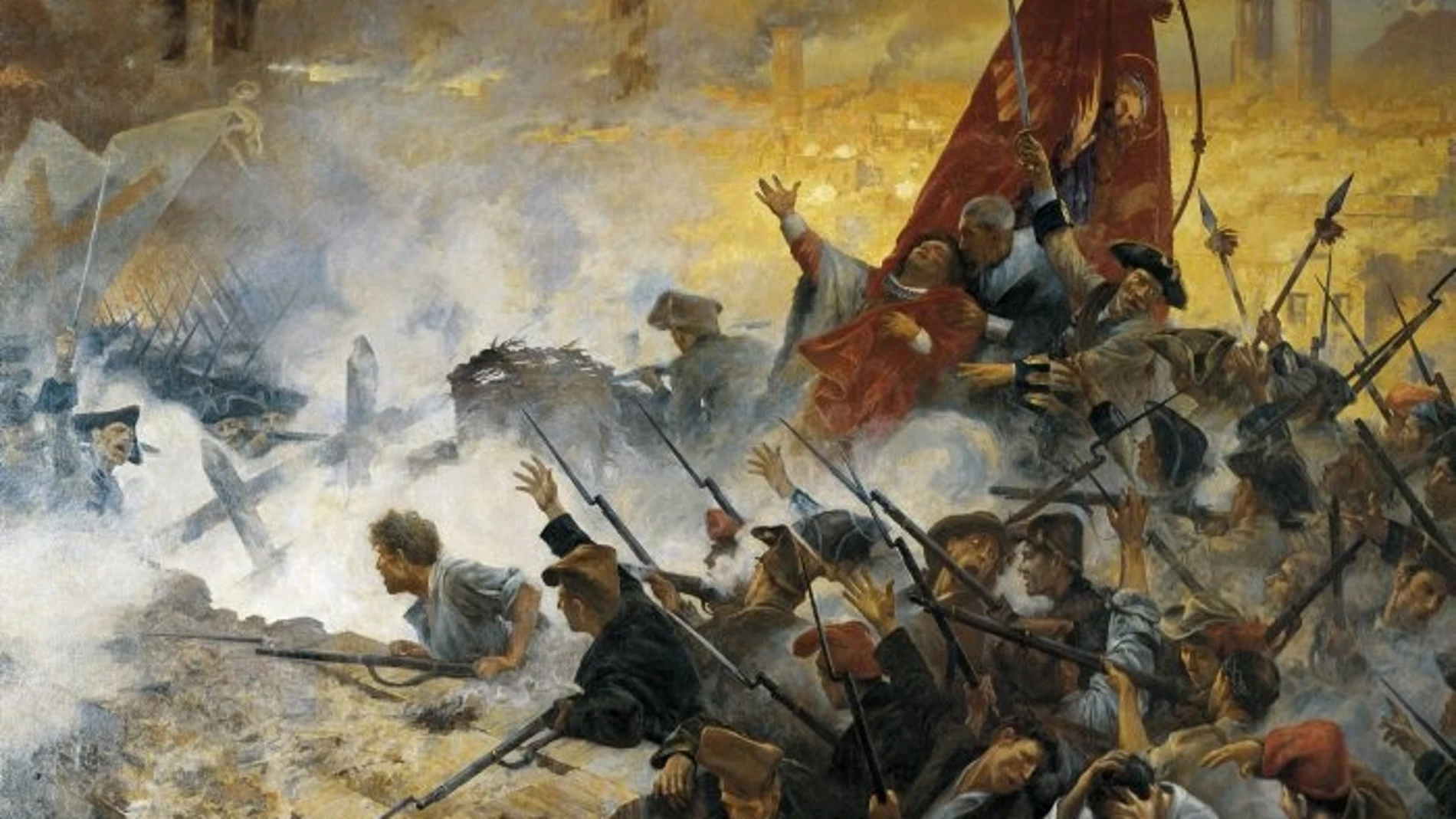 Pintura "L’onze de setembre de 1714" (Antoni Estruch, 1907)