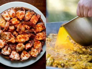 Pulpo a la gallega / Paella Pulpo a la gallega / Paella