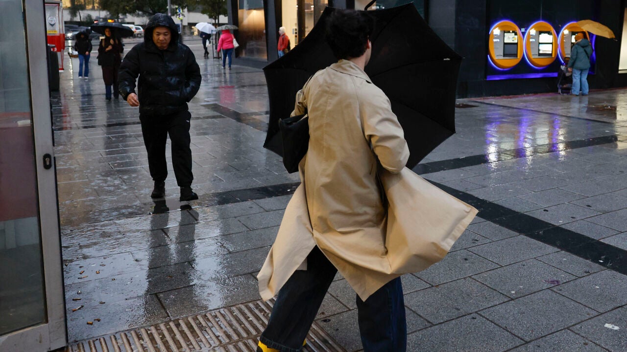 Bajón térmico en Madrid antes de las lluvias