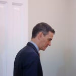 El jefe del Gobierno, Pedro S&aacute;nchez, se re&uacute;ne con el presidente del L&iacute;bano, Joseph Aoun, en el Palacio de la Moncloa