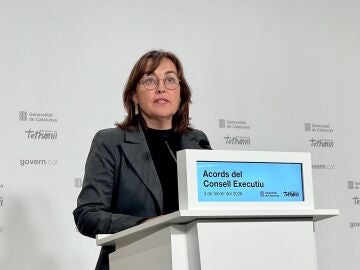 La consellera de Territorio, Vivienda y Transici&oacute;n Ecol&oacute;gica y portavoz de la Generalitat, S&iacute;lvia Paneque, en una rueda de prensa tras el Consell Executiu