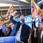 Seguimiento de la noche electoral por parte del PP con motivo de las elecciones en Arag&oacute;n