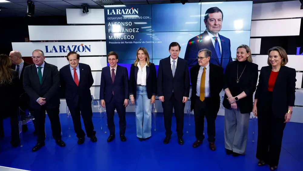 Desayuno Informativo Alfonso Fernández Mañueco en La Razon. © Alberto R. Roldán / Diario La Razón. 10 02 2019