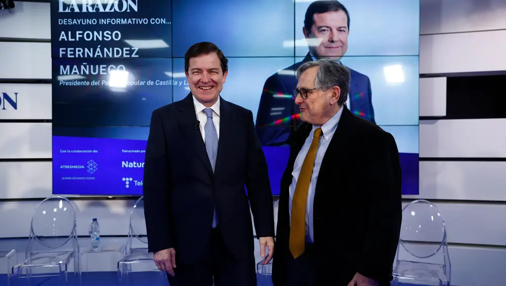 Desayuno Informativo Alfonso Fernández Mañueco en La Razon. © Alberto R. Roldán / Diario La Razón. 10 02 2019