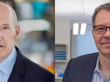 De izquierda a derecha: Carl H. June y Michel Sadelain De izquierda a derecha: Carl H. June y Michel Sadelain