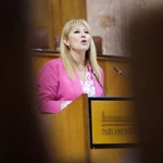 Carolina España, en el Parlamento